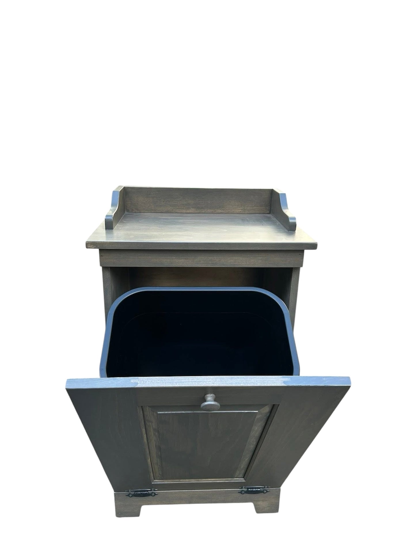 Amish Handcrafted Trash Bin Cabinet