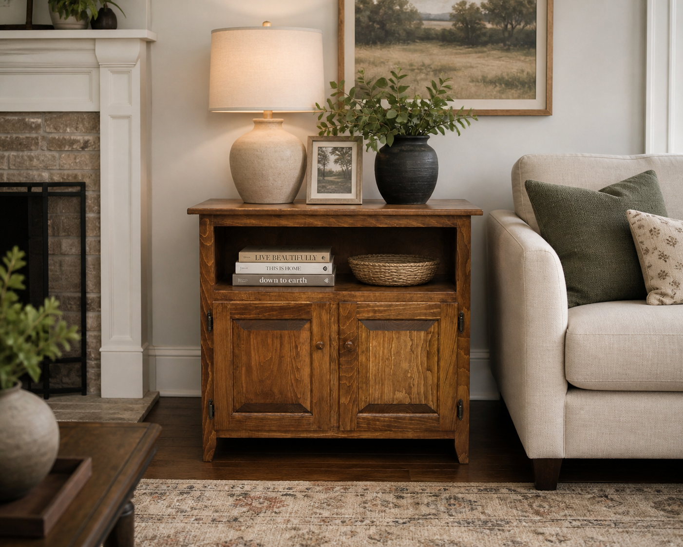Amish-Made Cabinet – Seely Finish
