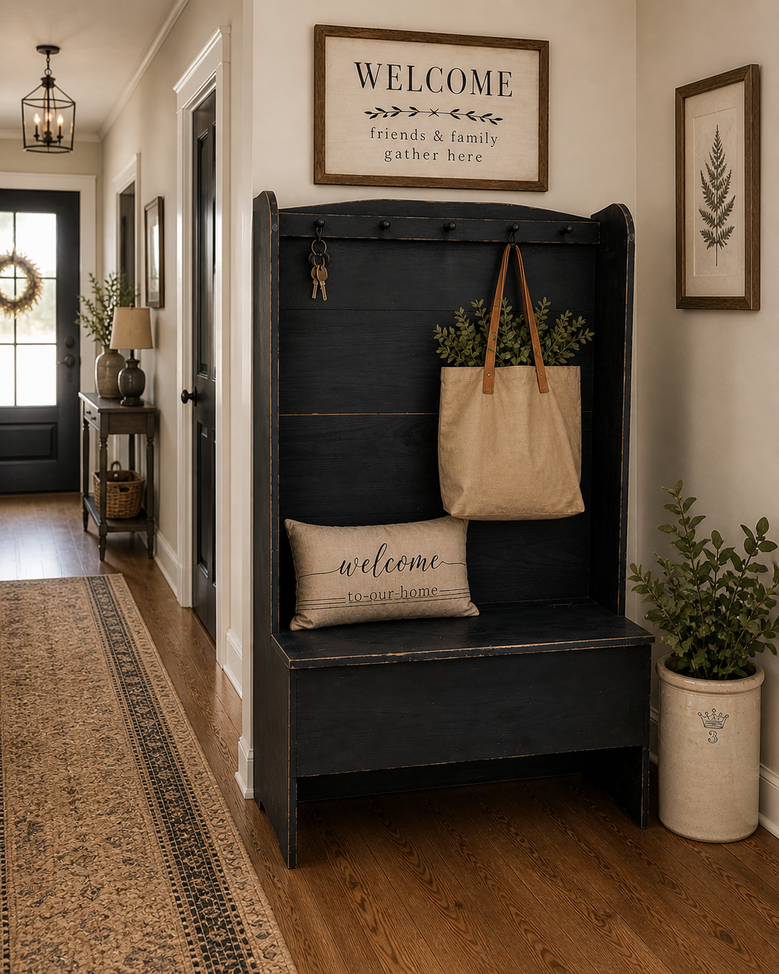 Primitive Hall Bench