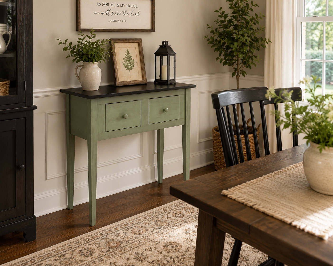 Sage Green Hunt Table