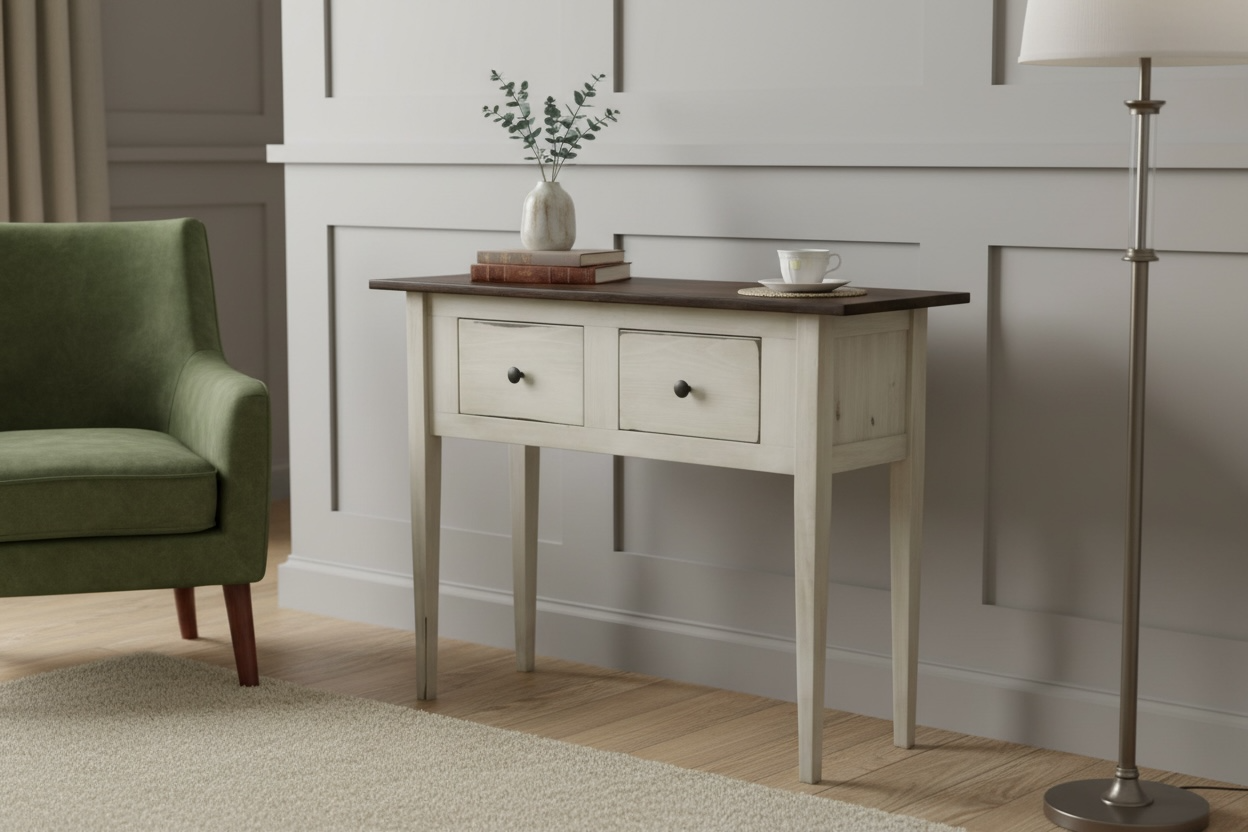 Antique White Hunt table