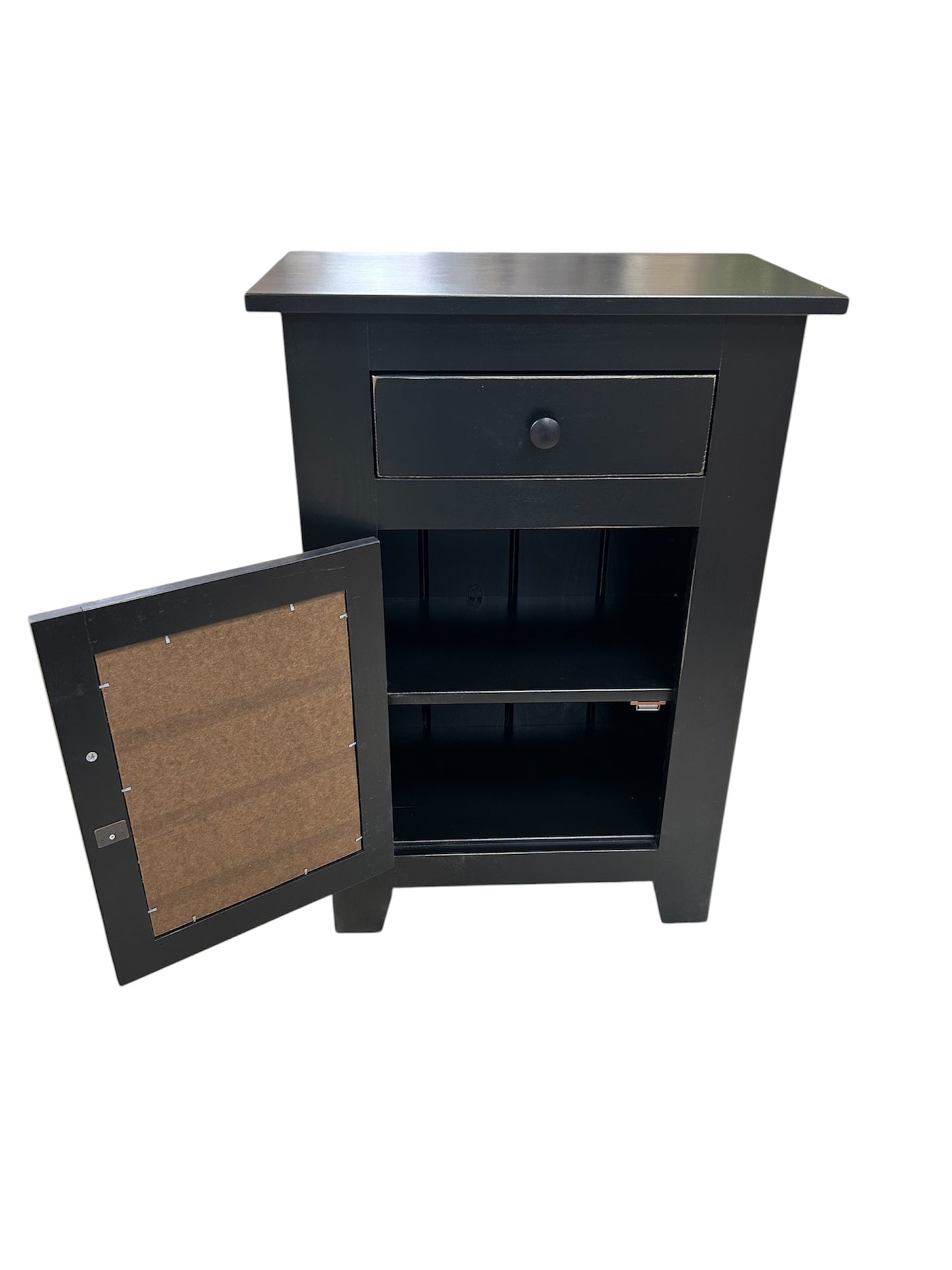 Amish Handmade Small Jelly Cabinet black w/ tin