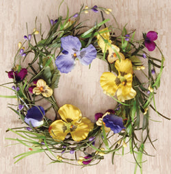 Mixed Pansy Ring - 4"