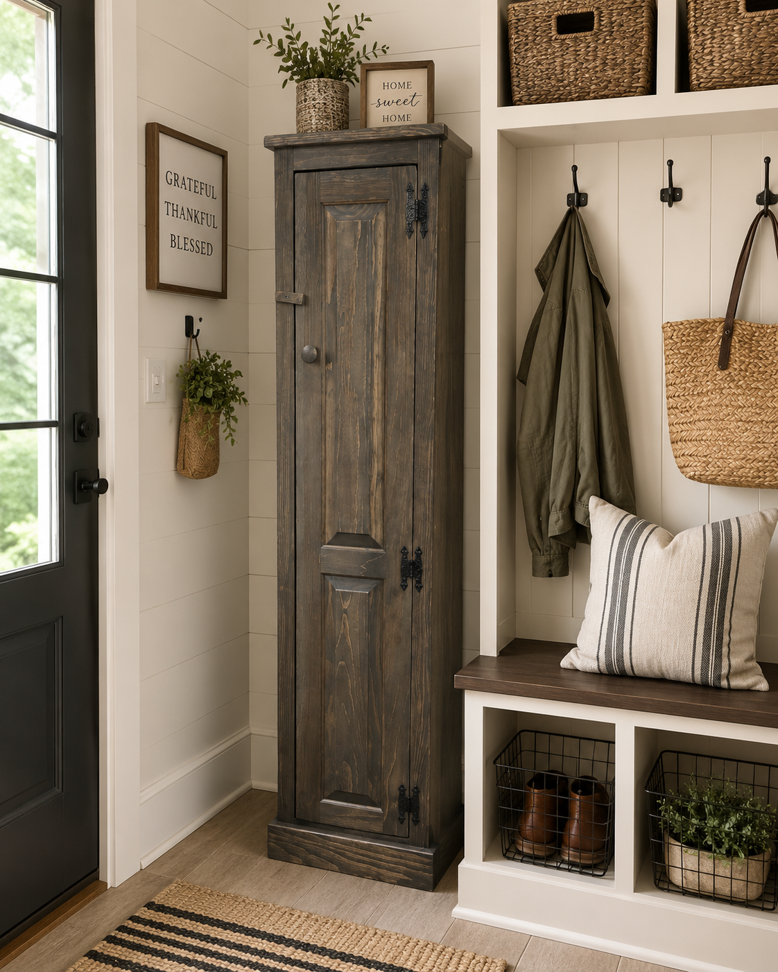 Amish Handcrafted Chimney Cabinet
