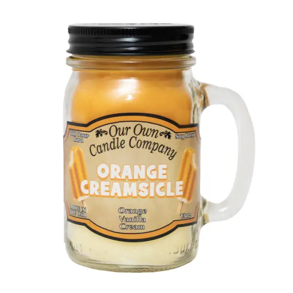 Orange Creamsicle Mason Jar Candle