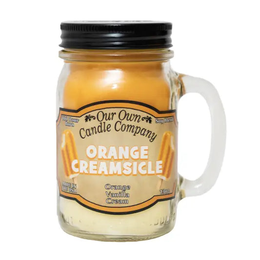 Orange Creamsicle Mason Jar Candle
