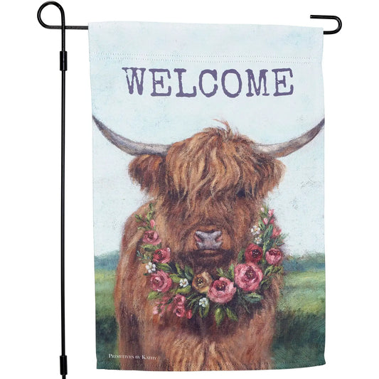 Floral Highland Garden Flag