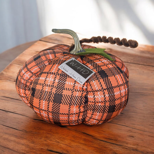 Orange plaid pumpkin