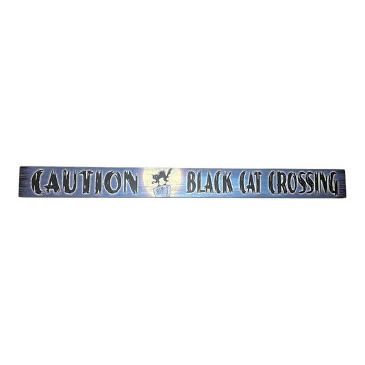 Caution Black Cat Crossing
