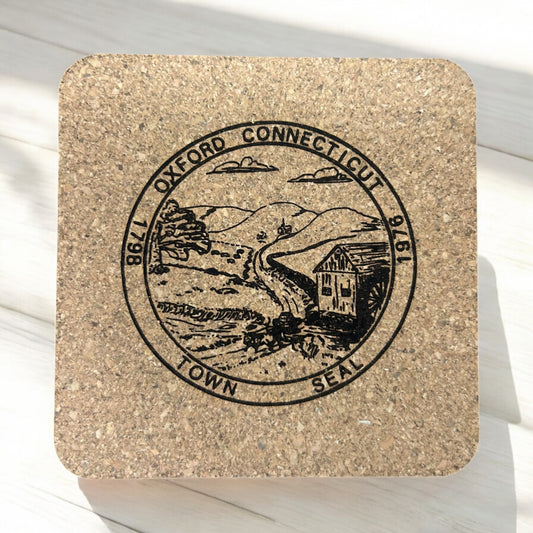 Cork Coaster- Town Seal
