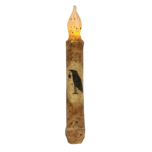 Burnt Ivory Crow Timer Taper