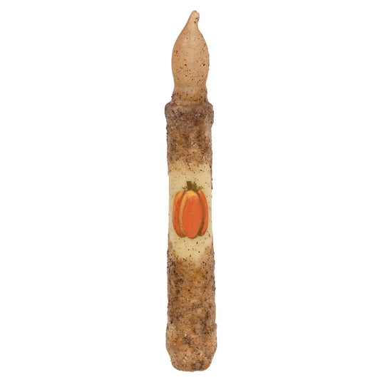 Burnt Ivory Pumpkin Timer Taper