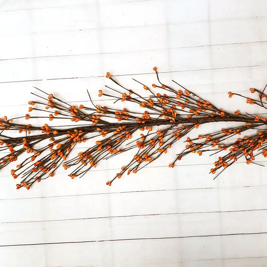 Orange- 5' Pip Berry Garland