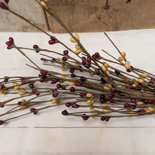 Mustard & Burgundy- 5' Pip Berry Garland