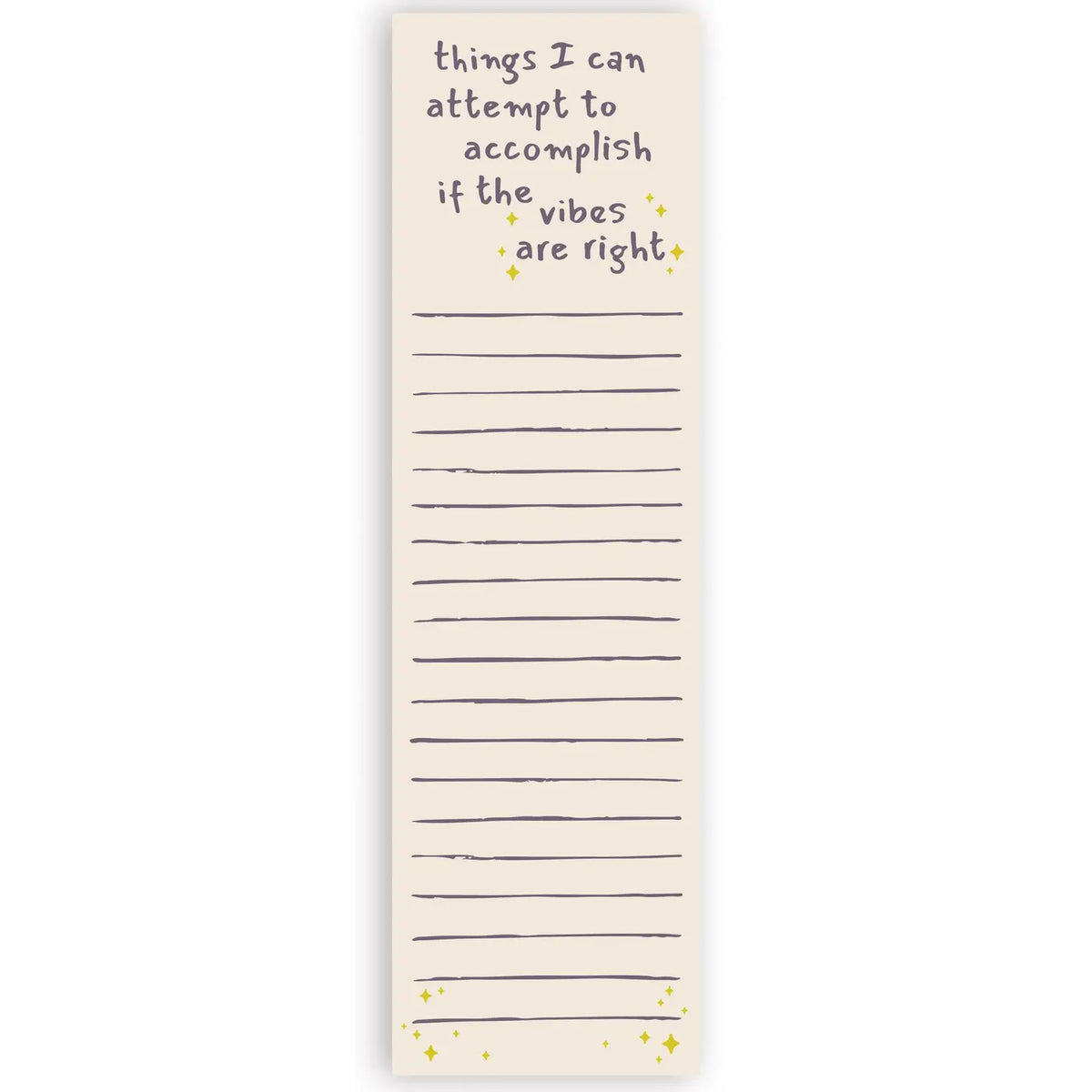 If the Vibes Are Right List Pad