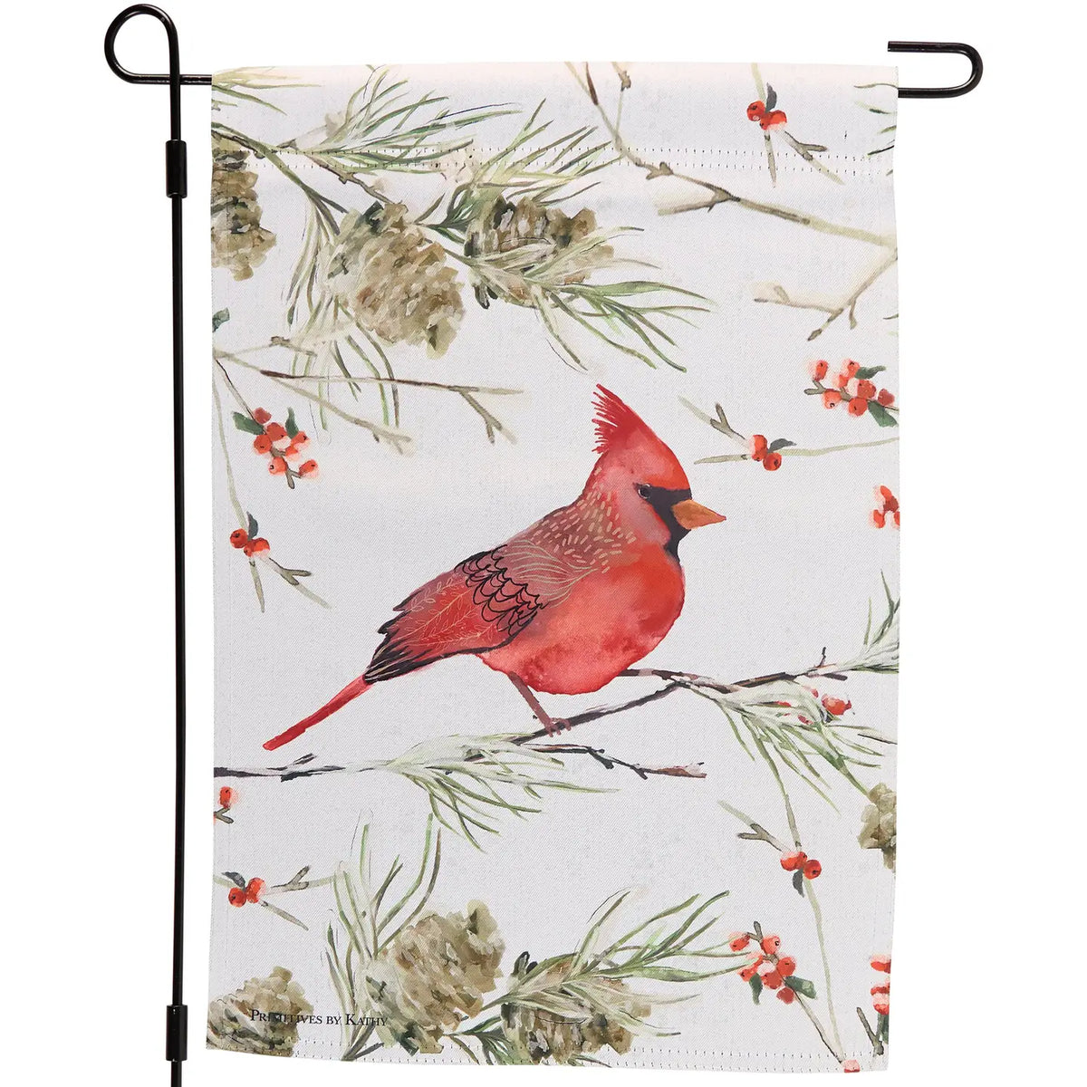 Winter Red Cardinal Garden Flag