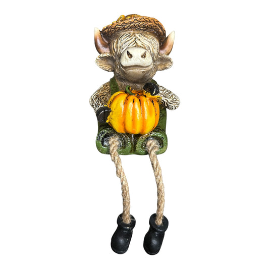Highland Cow Shelfsitter Figurine- boy