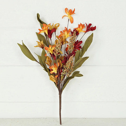 Orange Burgundy Wildflowers