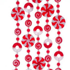 Kurt Adler Plastic Peppermint Candy Garland