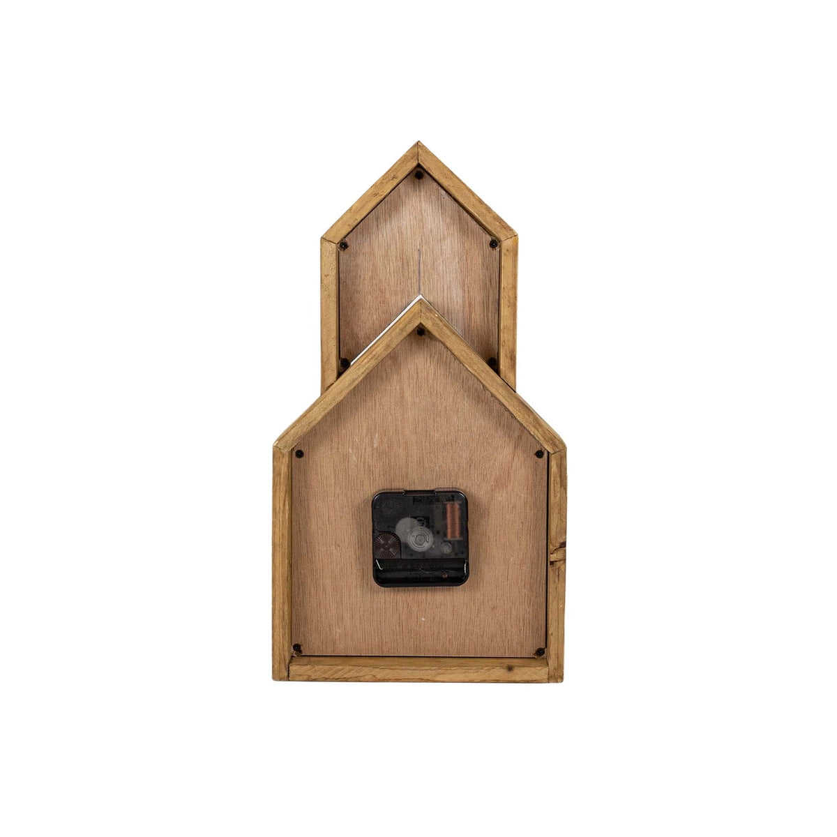 Church Tabletop Clock Wood with Steeple