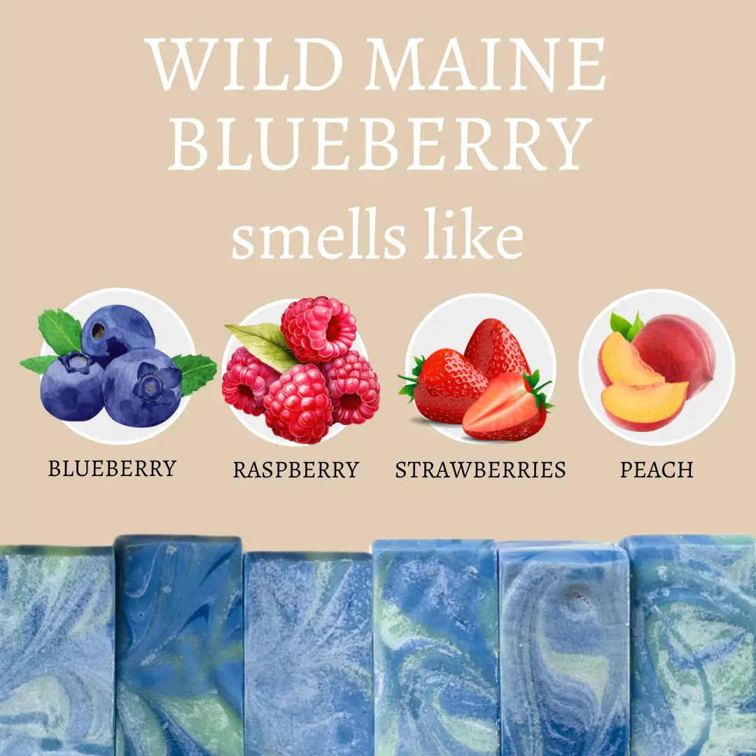 Wild Maine Blueberry Vegan Handmade Bar Soap